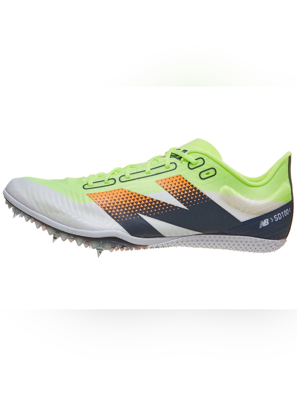 New Balance Unisex FuelCell SD100 v5 track spikes bright lime green M6.5 W8